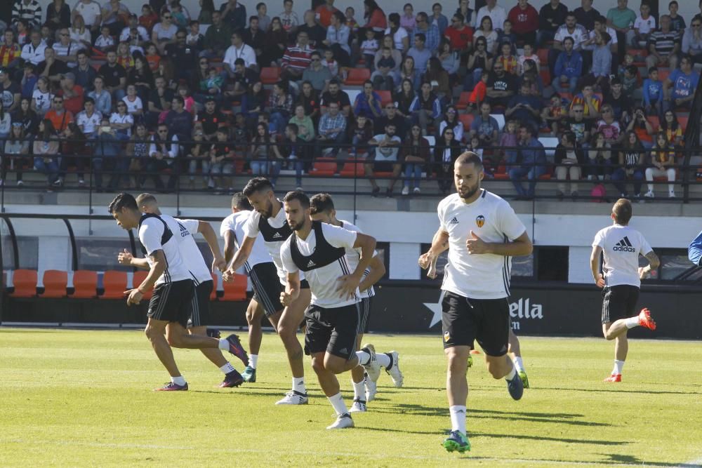 Espectacular entrenamiento del Valencia CF