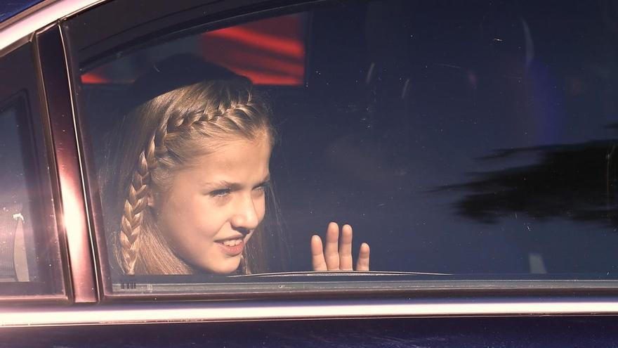 Leonor se estrena como heredera a la Corona en su primera visita a Asturias.