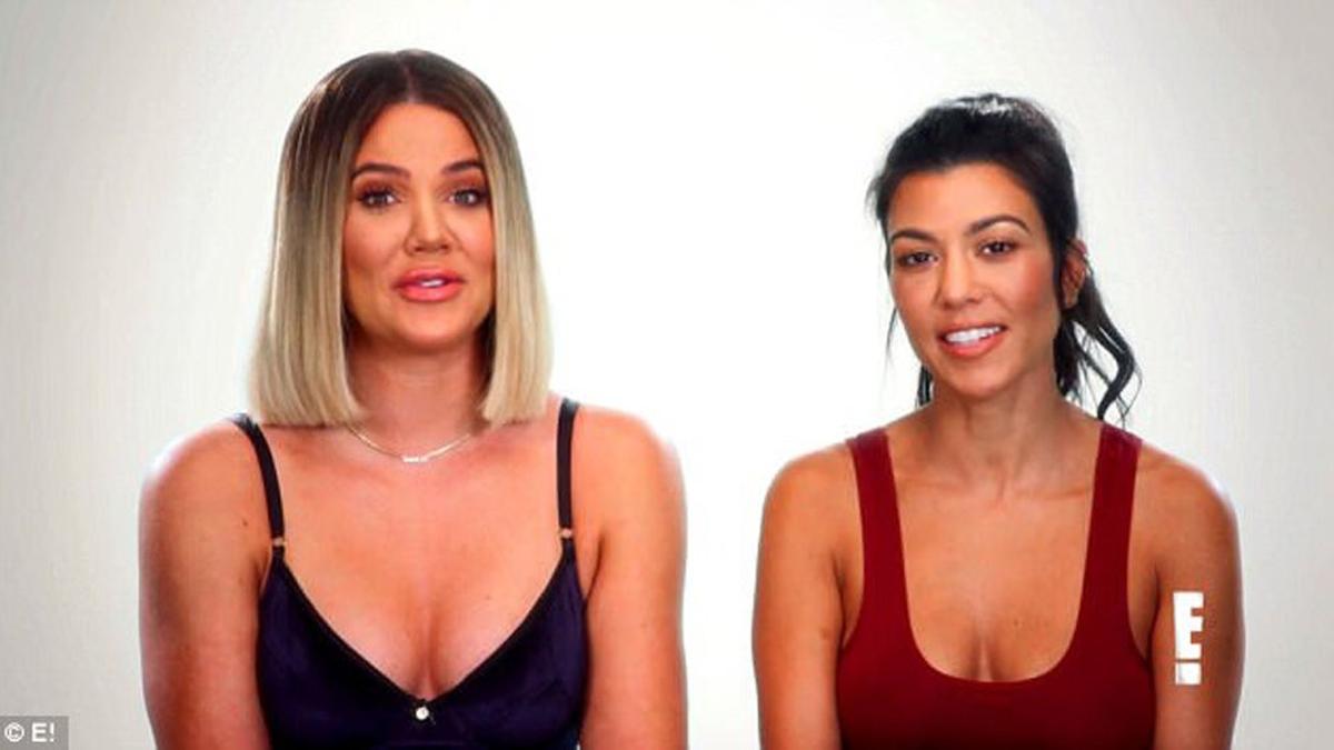 Kourtney y Khloe Kardashian en su tv show