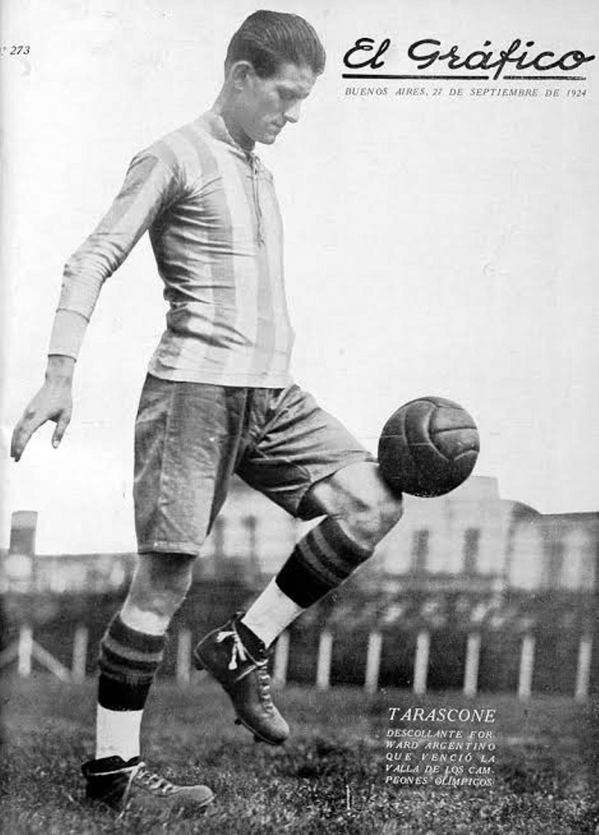 Domingo Tarasconi en una portada de 'El Gráfico'