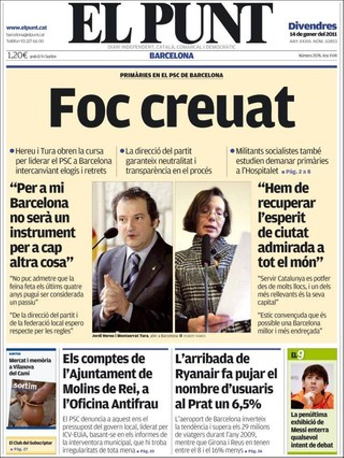 ’El Punt’ destaca que Barcelona torna a aspirar a construir la nova furgoneta de Nissan; que Delta 0 va sostenir al jutjat que no era el màxim comandament en l’incendi d’Horta de Sant Joan; i que la UAB digitalitzarà, catalogarà i estudiarà l’arxiu del Gran Teatre del Liceu des del 1847 fins al 1982.