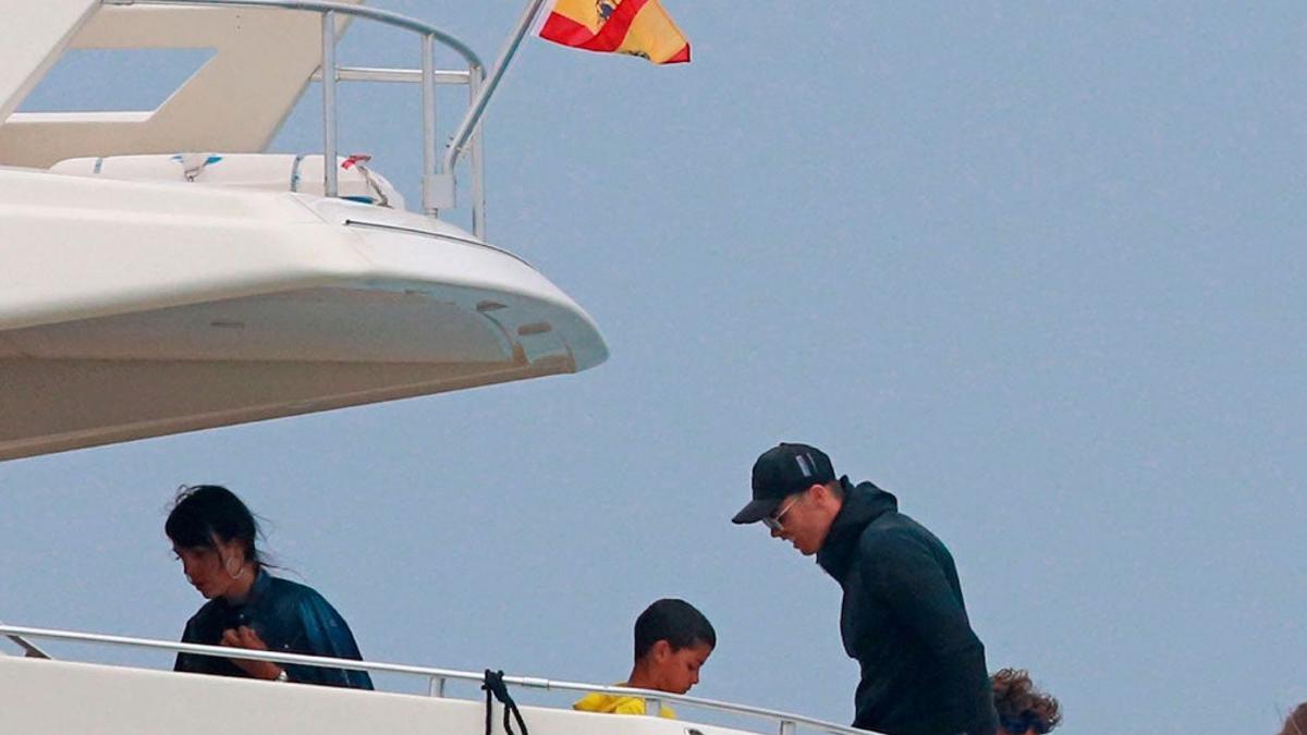 Cristiano Ronaldo, Georgina Rodríguez y CR Jr, de vacaciones en Ibiza