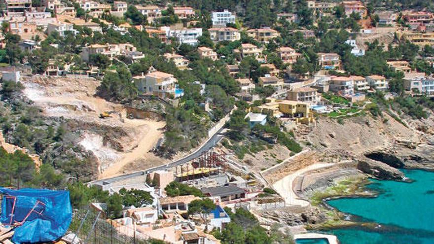 Una vista general de la urbanización Cala Llamp, en el municipio de Andratx.