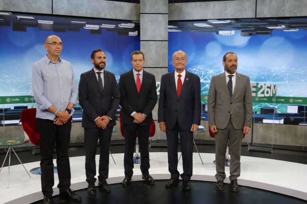 Eduardo Zorrilla, Daniel Pérez, Juan Cassá y Francisco de la Torre se han medido en la televisión andaluza en el segundo encuentro electoral televisado de lo que va de campaña.