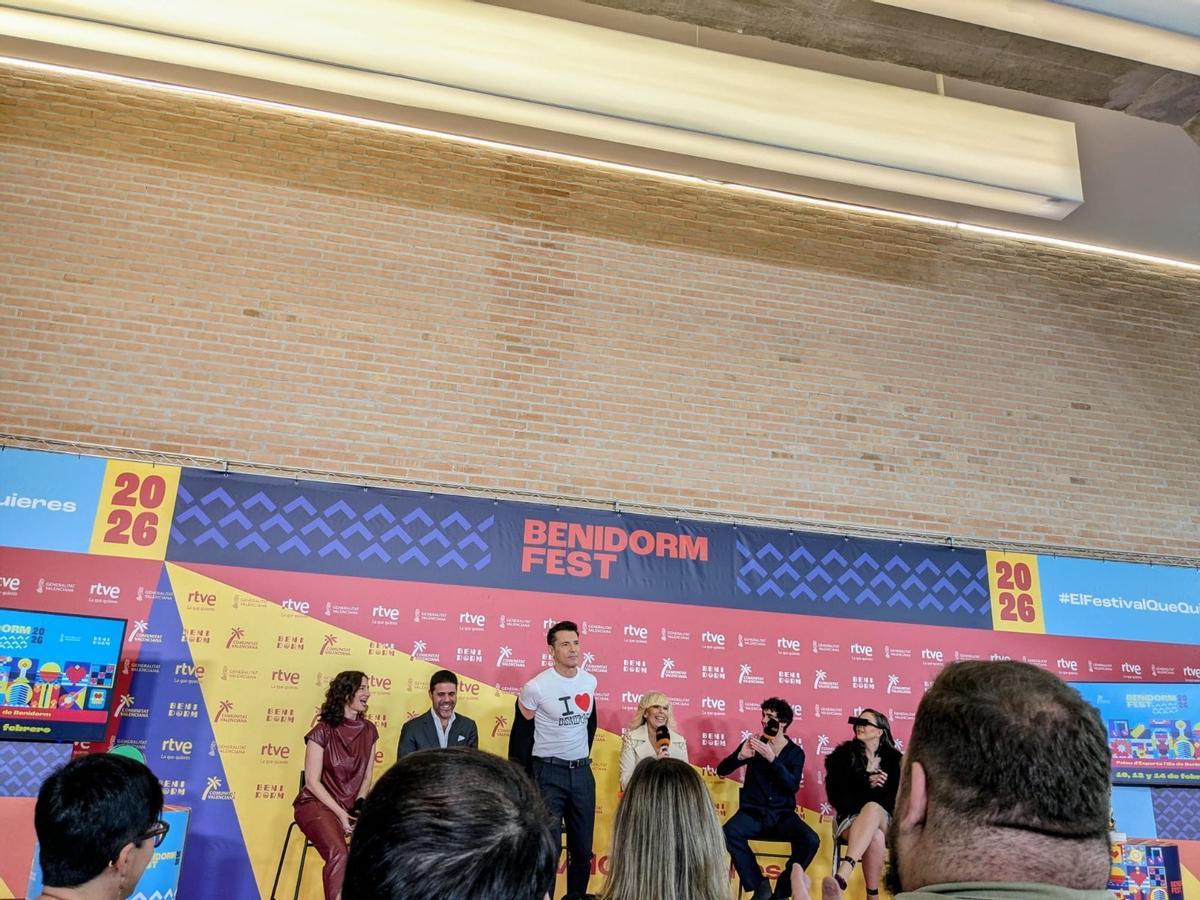 Rueda de prensa de los presentadores del Benidorm Fest