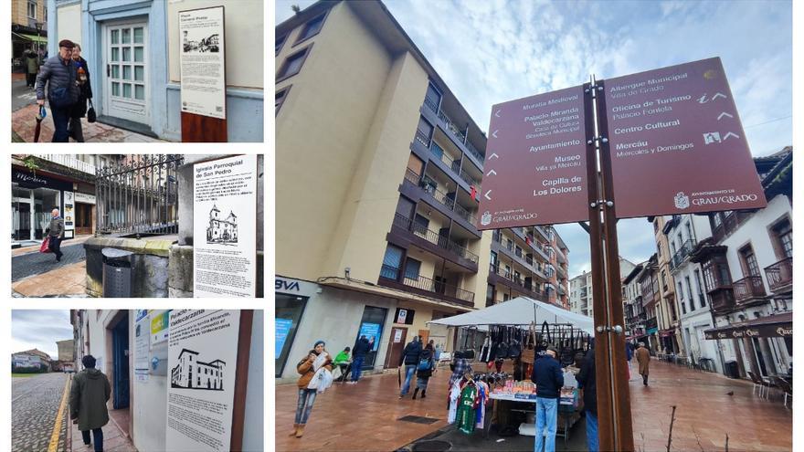 En imágenes, la nueva señalización turística de Grado