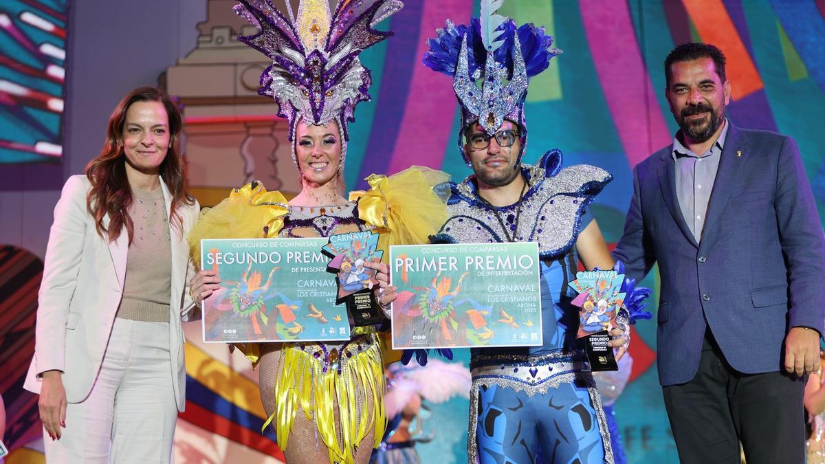 Guajeiros, de Granadilla, logró el primero de Interpretación y segundo de Presentación en Los Cristianos.