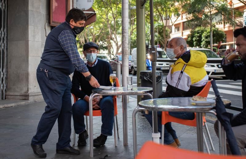 Terrazas del área metropolitana de Tenerife en el arranque de la tercera ola del coronavirus