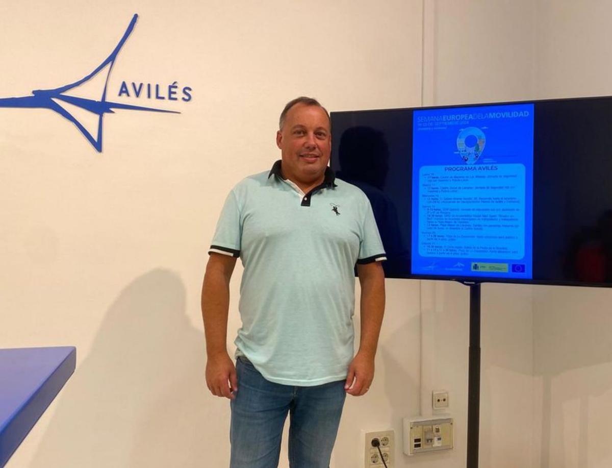 El concejal Pelayo García, ayer.