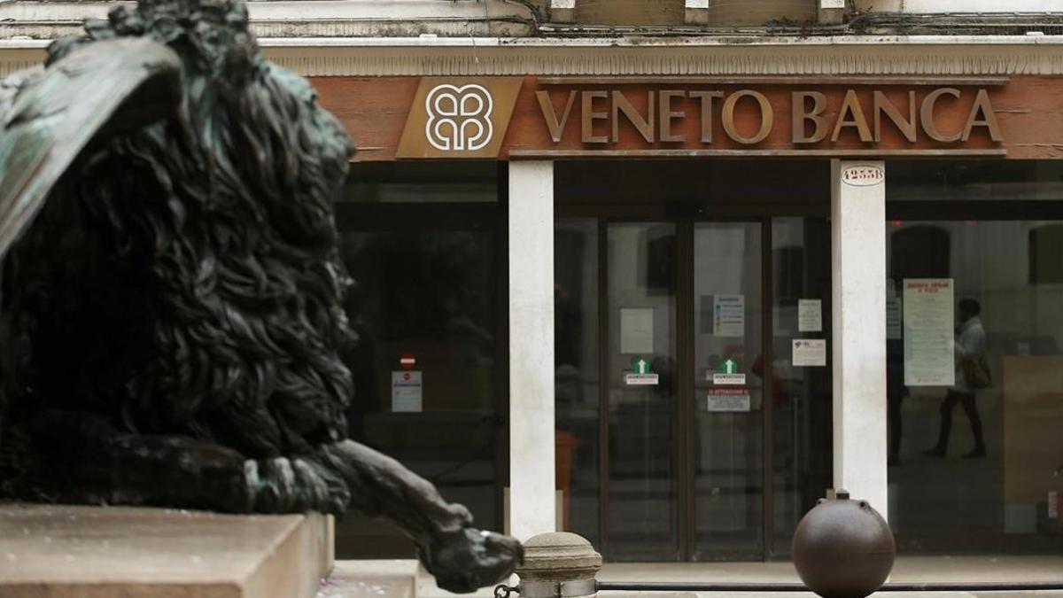 Oficina de Veneto Banca en Venecia.
