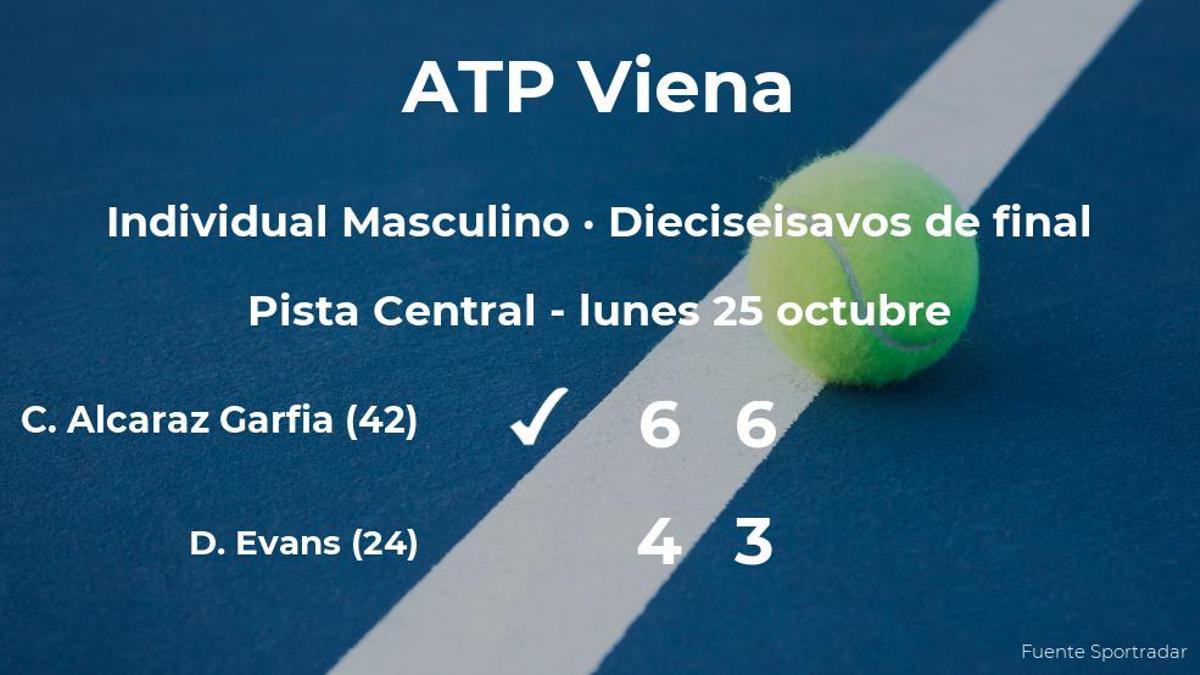 Carlos Alcaraz Garfia consigue clasificarse para los octavos de final a costa de Daniel Evans