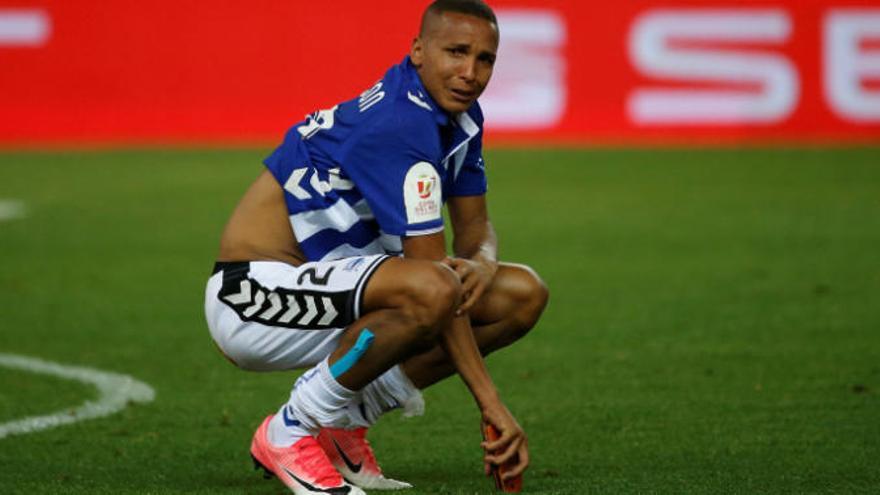 Deyverson, llorando a la conclusión de la final de la Copa del Rey.