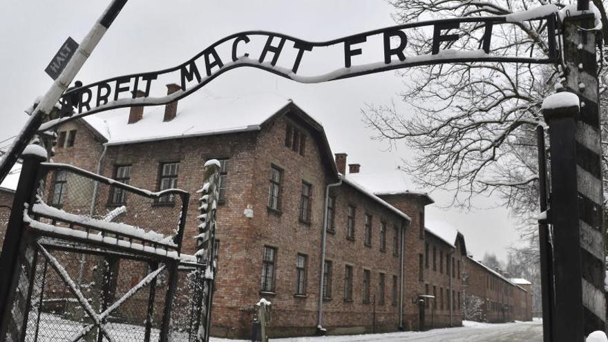 Una imagen del campo de concentración de Auschwitz.