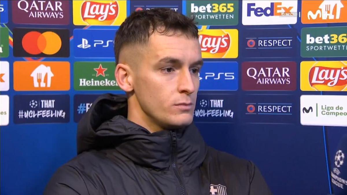 Marc Casadó: "Los últimos partidos en la liga no han salido como queríamos pero en la Champions estamos muy bien"