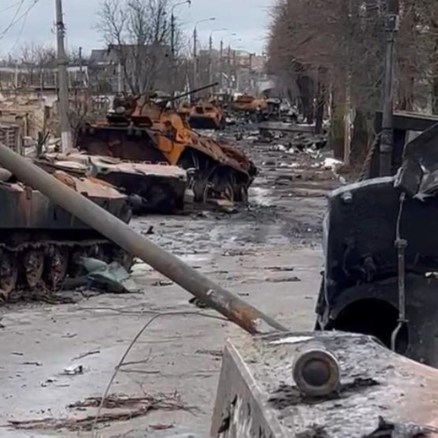 Tanques rusos destruidos