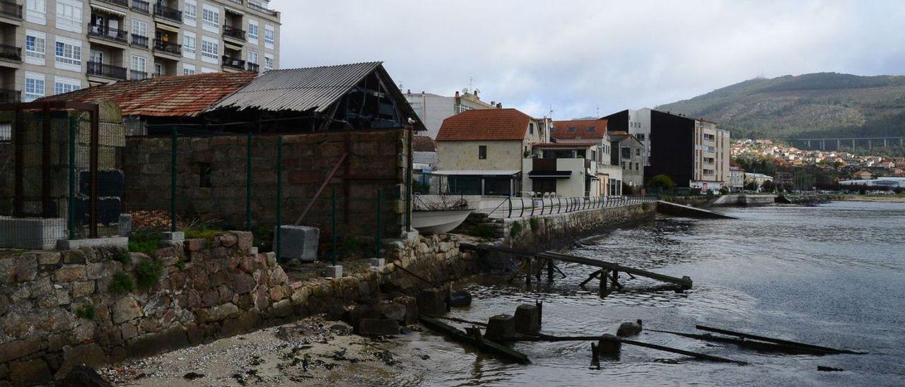 Primera línea de costa de Moaña (Pontevedra).