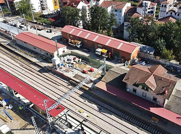 Las obras que se están ejecutando actualmente en el entorno de la estación.