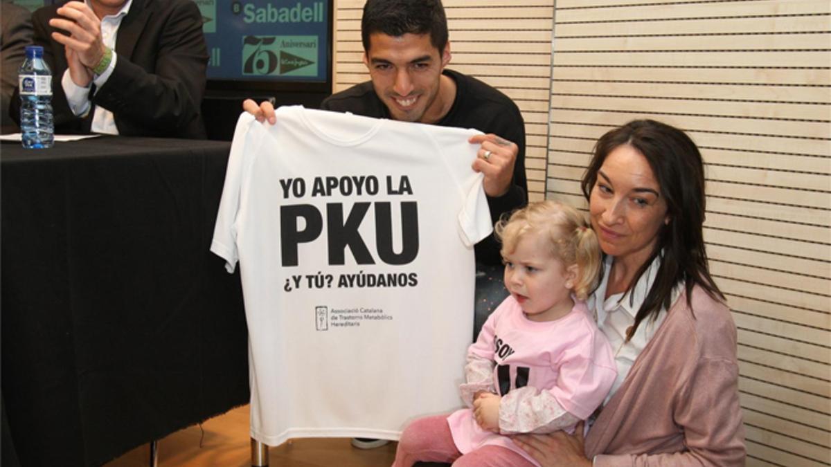 Suárez le dedicó un gol a la pequeña Candela