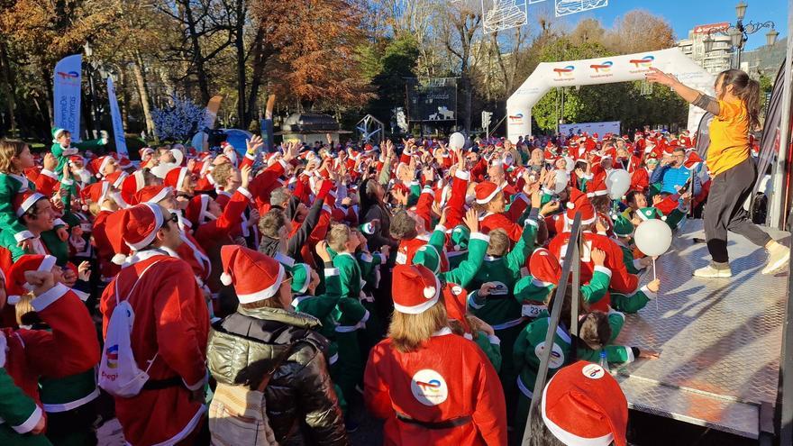 Carrera de Papa Noel en Oviedo