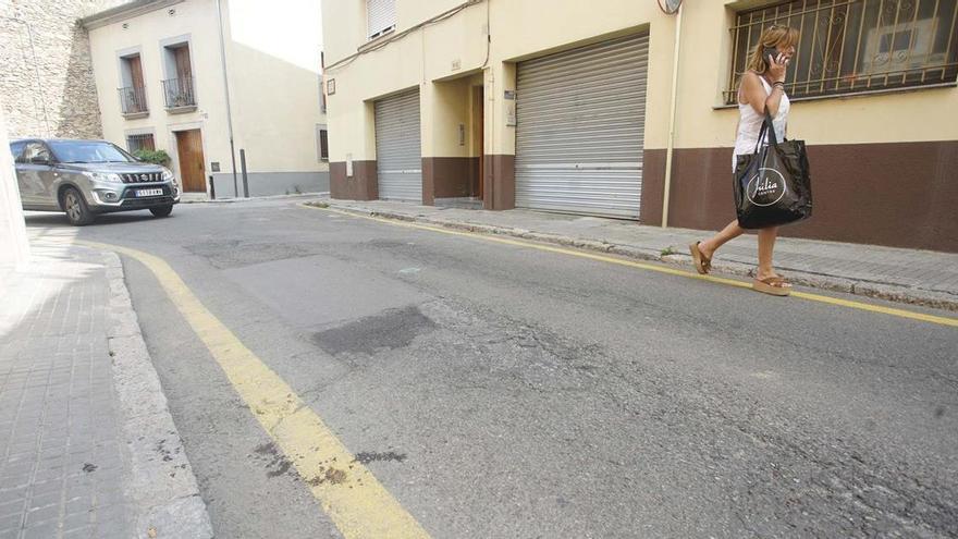 La zona del barri vell de Salt on es va produir el robatori