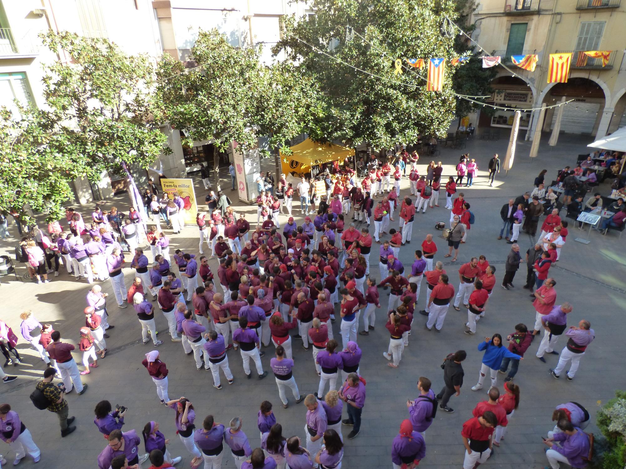 Els Merlots de Figueres celebren el final de temporada acompanyats de la Colla Jove de Barcelona i els Maduixots