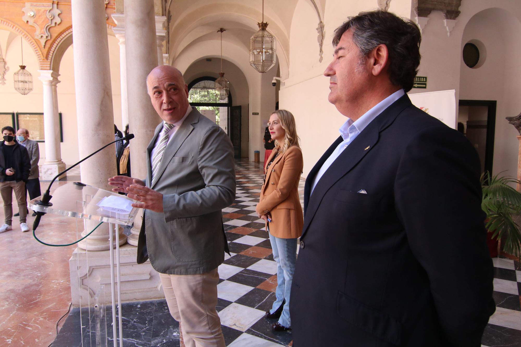 Las imágenes de la recepción al Córdoba CF en Diputación