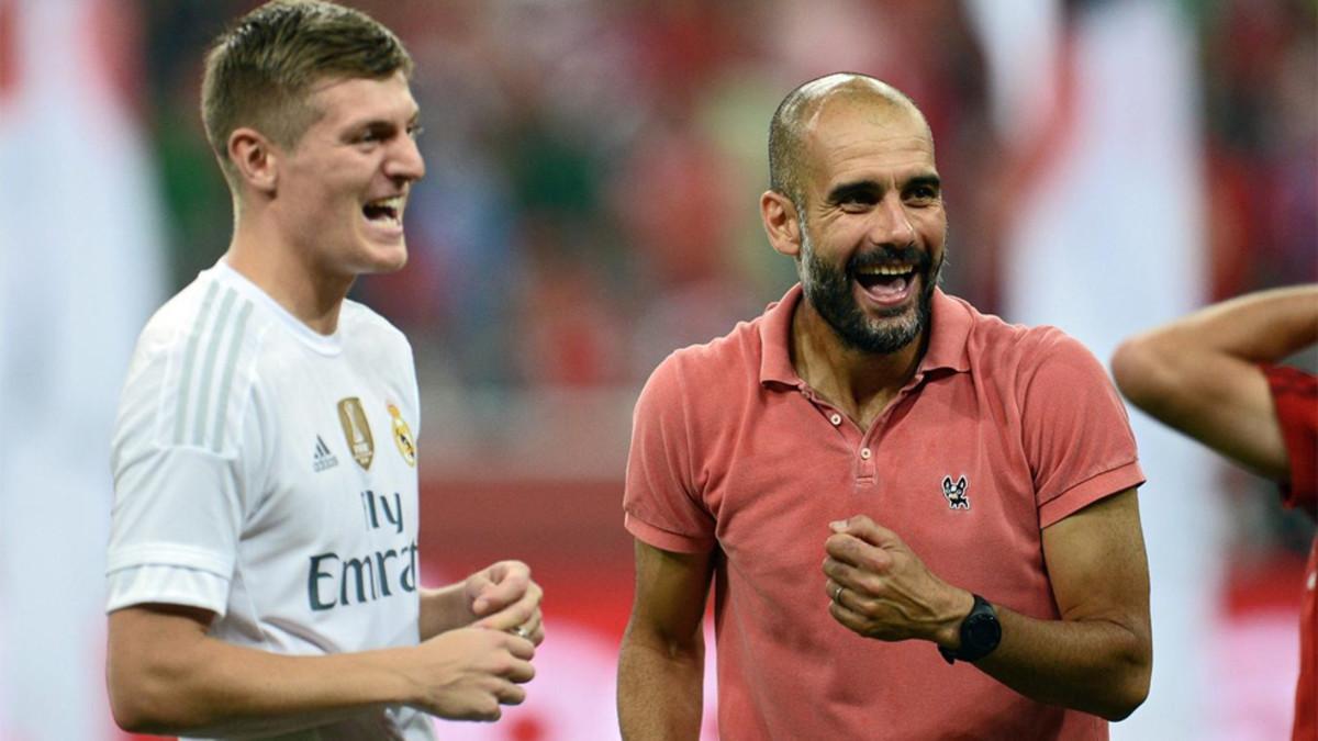 Toni Kroos y Pep Guardiola coincidieron en el Bayern durante la temporada 2013-14