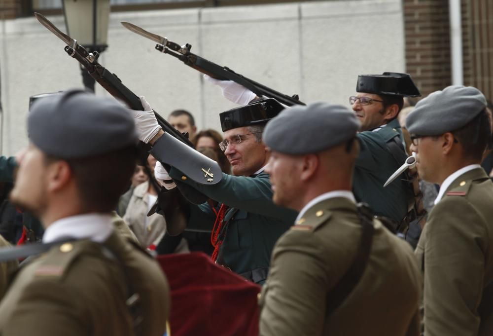 Actos oficiales en el cuartel del Rubín por el día del Pilar