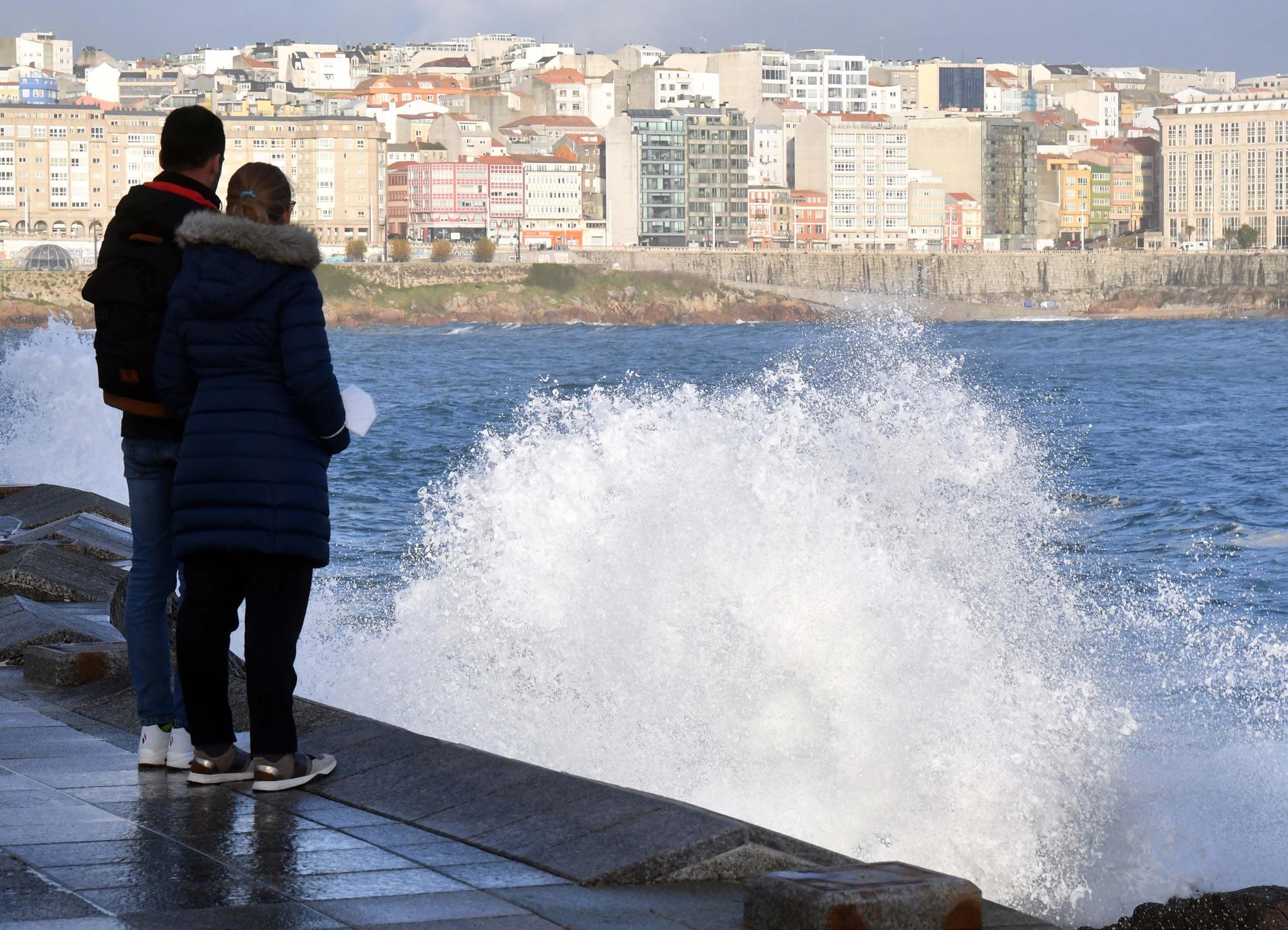 Domingo de temporal en A Coruña