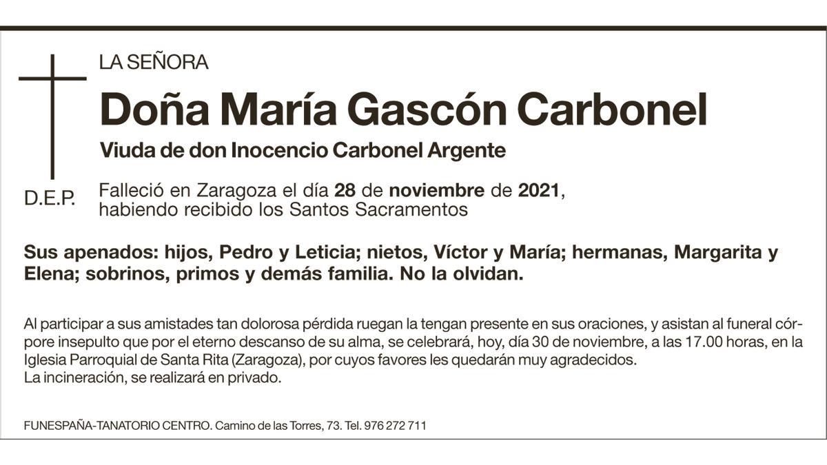 María Gascón Carbonel