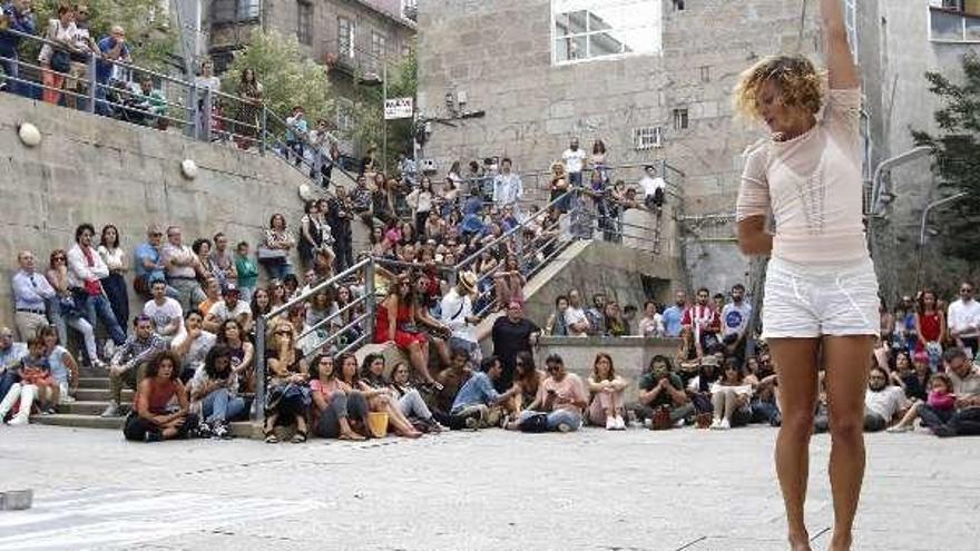 La jornada incluyó una performance y danza. // A. Villar