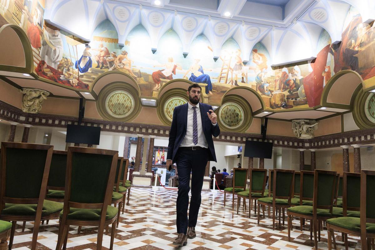 José Ángel Antelo, el pasado jueves en la Asamblea Regional.