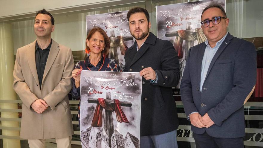 David Carrasco, Paloma Morcillo, Raúl Gordillo y Victoriano Baena. en la presentación del espectáculo.