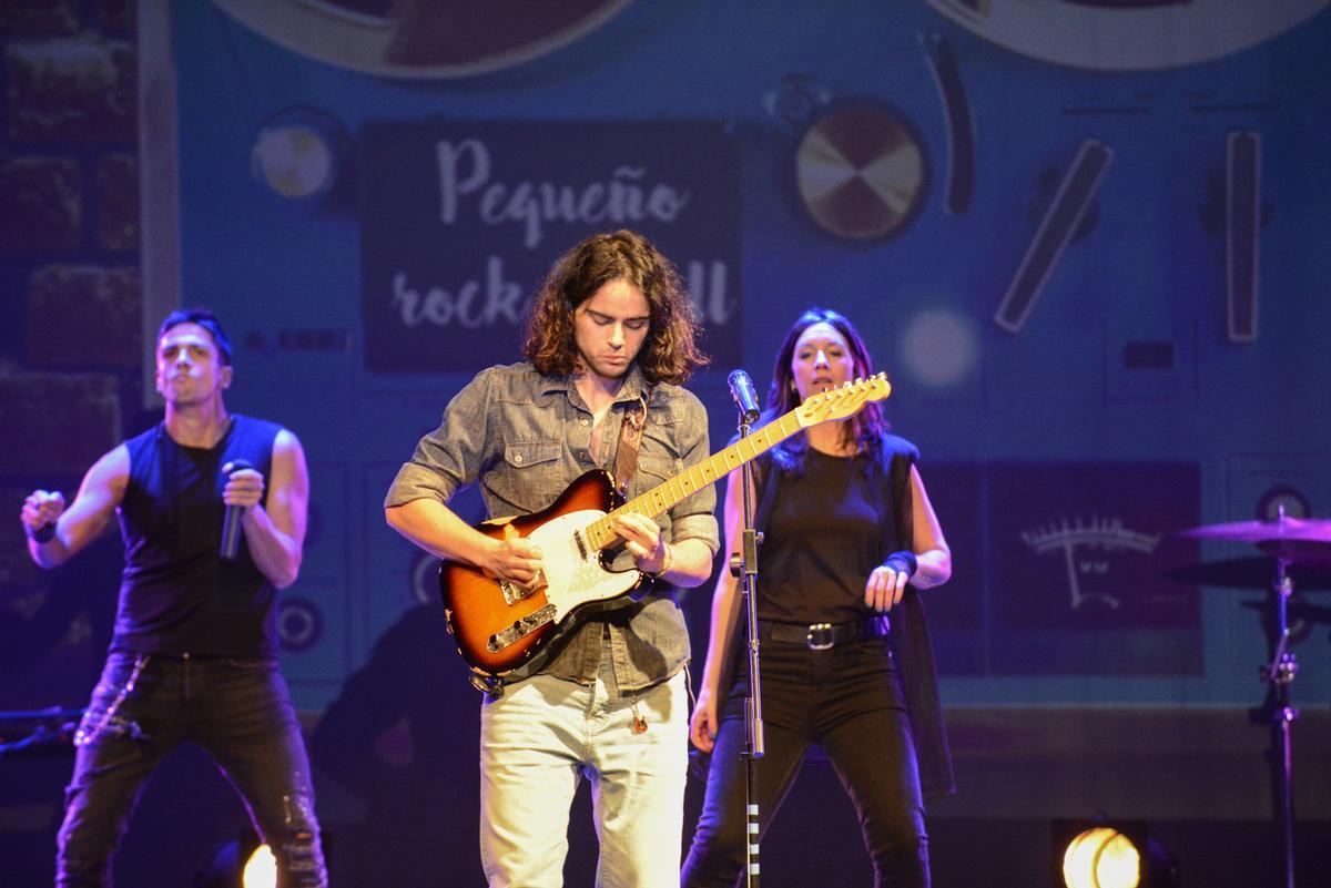 Uno de los varios solos de guitarra que se produjeron durante el espectáculo.