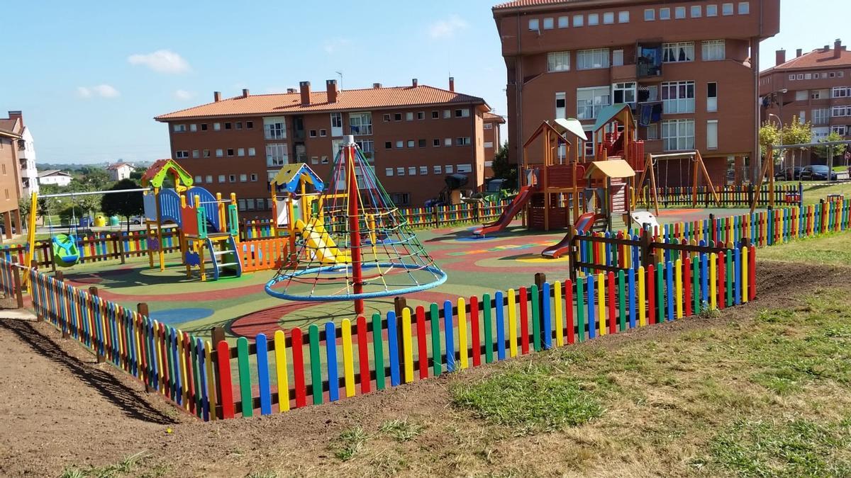 El parque infantil de Los Campos.