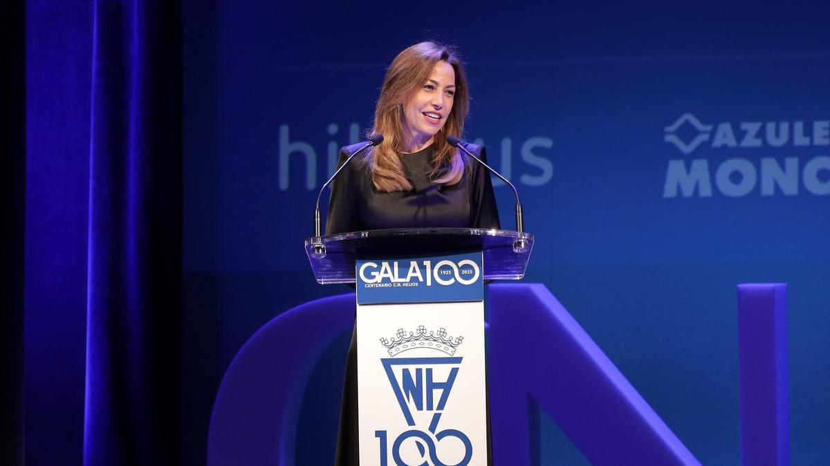 Natalia Chueca, en su intervención durante la gala del centenario del CN Helios