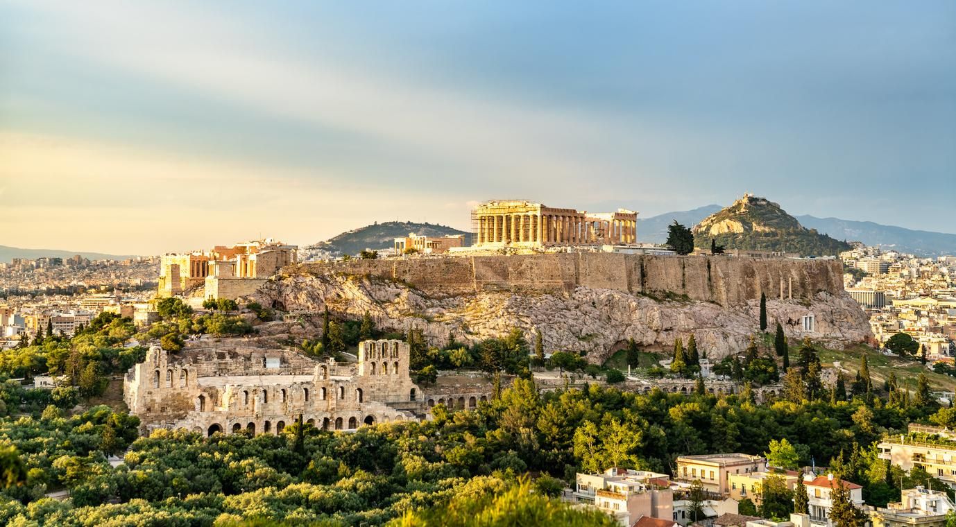 La Acrópolis de Atenas era el lugar más importante de la ciudad.
