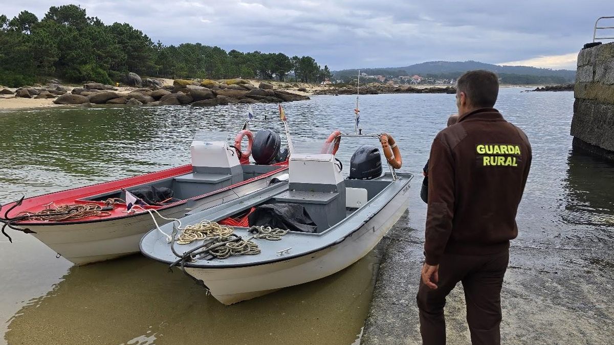 Un control rutinario en Pedras Negras (O Grove).