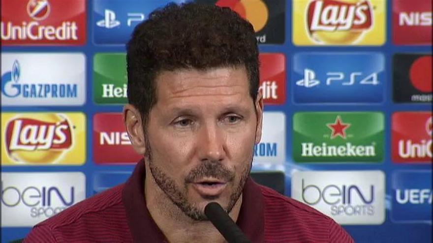 Simeone: "No necesito mandarle un mensaje al Calderón"