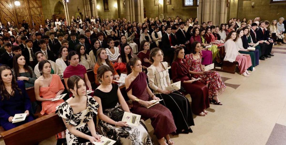 La Asunción, durante la celebración de la Eucaristía.