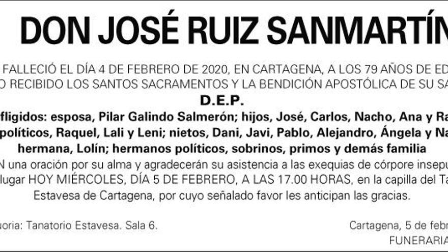 D. José Ruiz Sanmartín