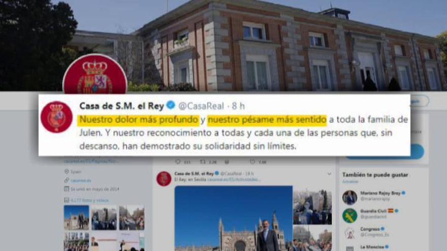 Las redes sociales se inundan de mensajes de dolor por la muerte de Julen