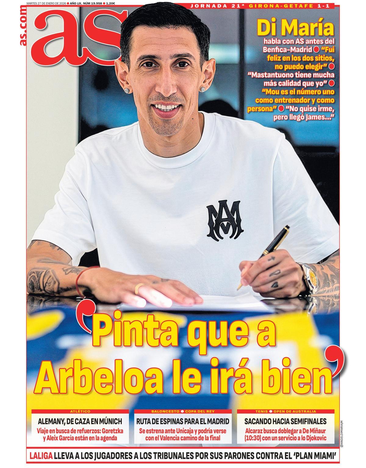 Las portadas de la prensa deportiva de hoy Las portadas de la prensa deportiva de hoy