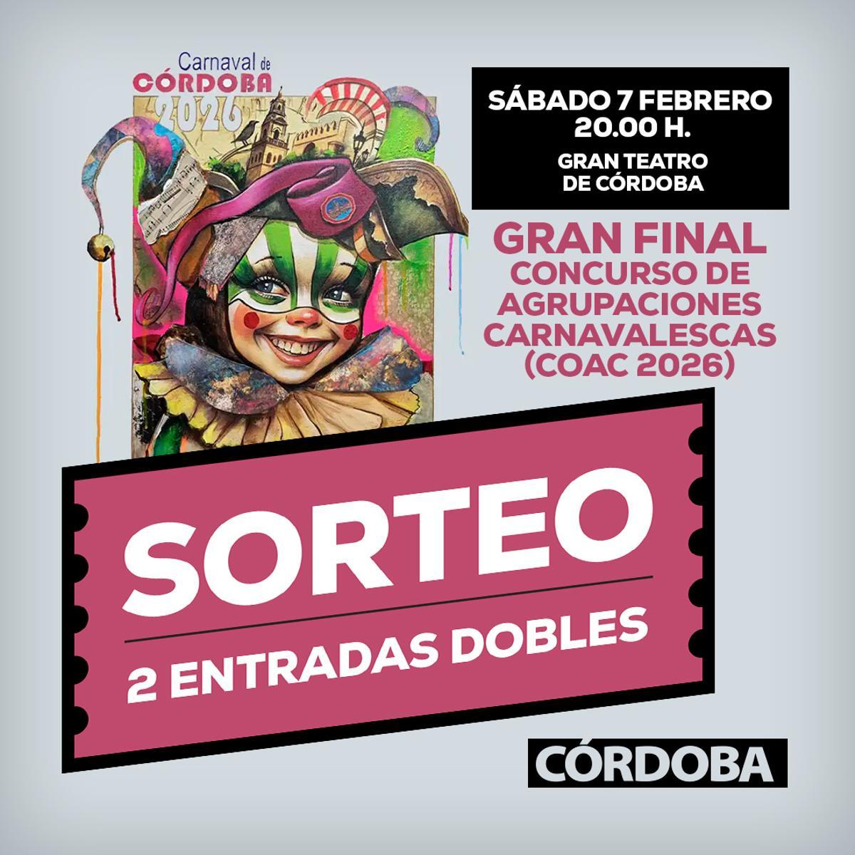 Sorteo de entradas para la final del COAC 2026.