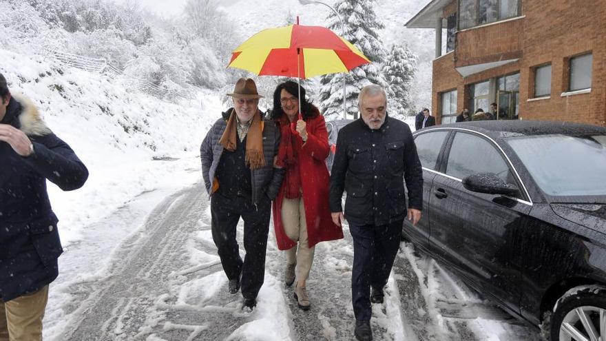 Las primeras nieves del otoño en Asturias