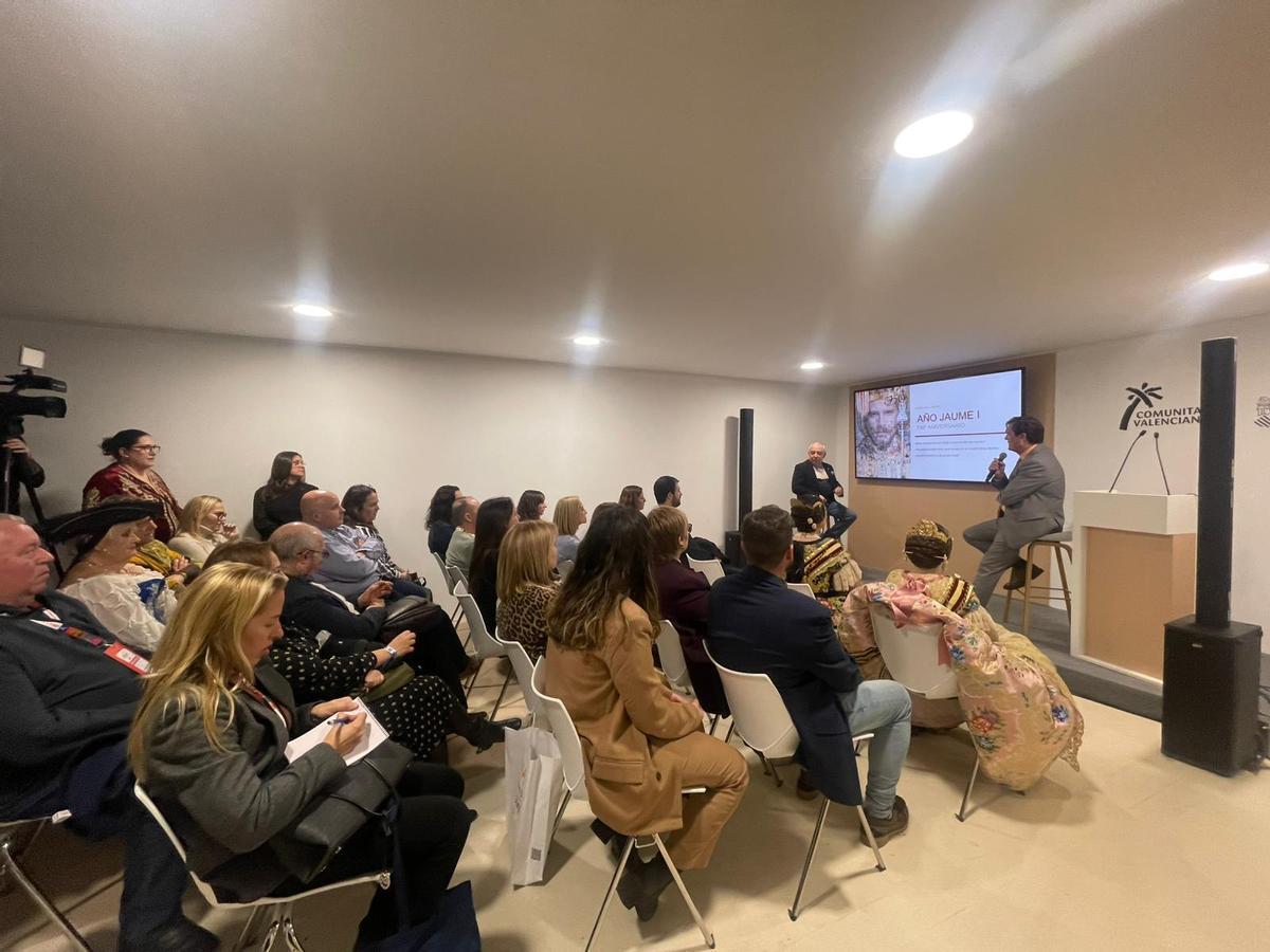Alfons Domínguez y Xavier Pérez, en la presentación de los actos de "l'Any Jaume I".