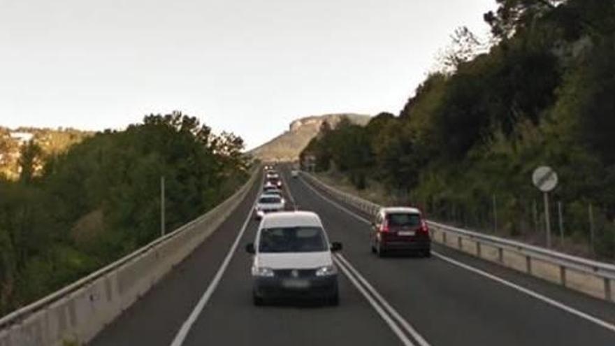 Un tram de l&#039;eix Diagonal entre Igualada i Vilafranca