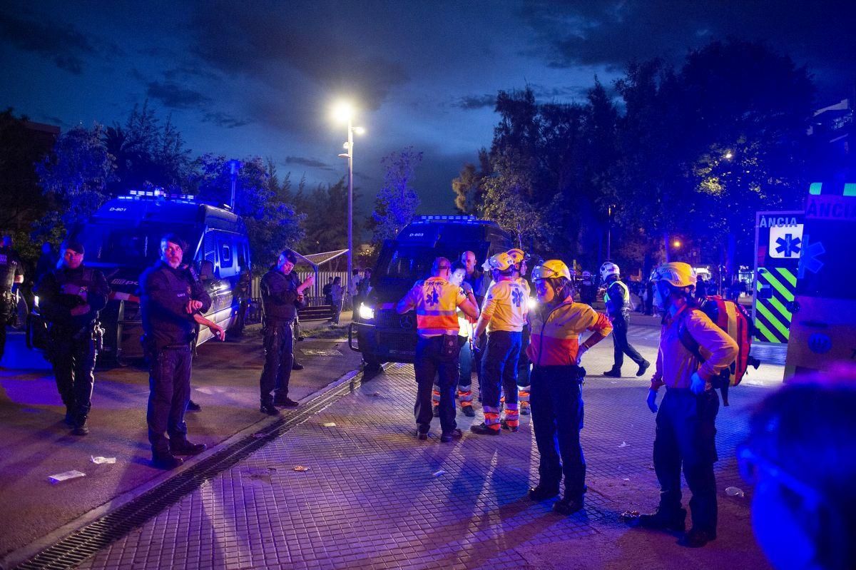 Atropello masivo en Cornellà antes de iniciarse el partido entre el Espanyol y el FC Barcelona
