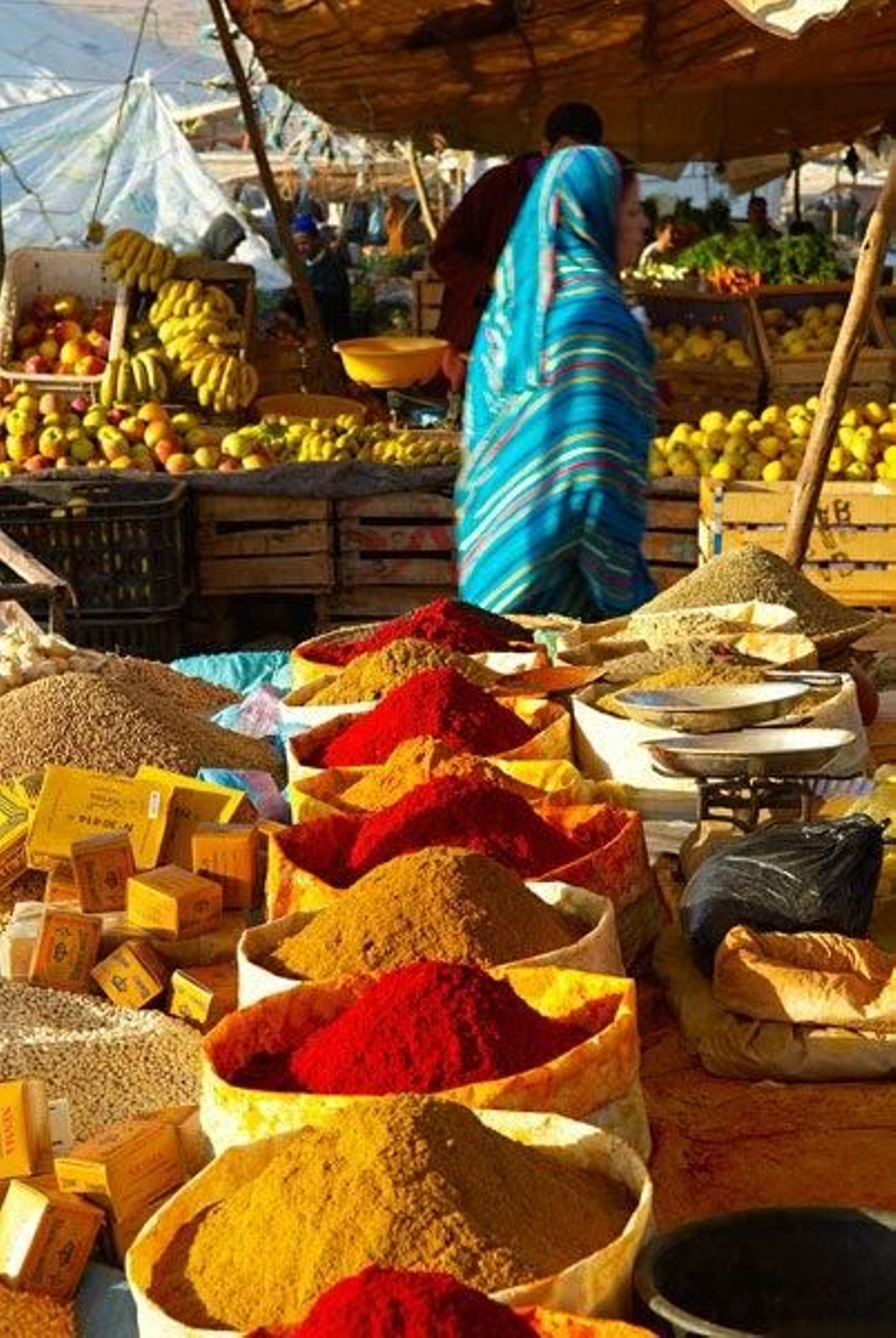 Mercado dominical de Guelmim.