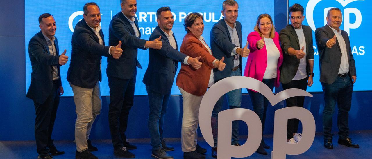 El PP presenta un plan «muy claro» para gobernar municipios y Cabildo